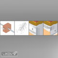 Rohová lišta LK-BOX PVC