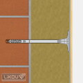 LMX 10 tanierová hmoždinka s kovovým tŕňom