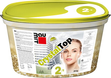 Baumit CrystalTop 25 kg - škrábaná a ryhovaná štruktúra