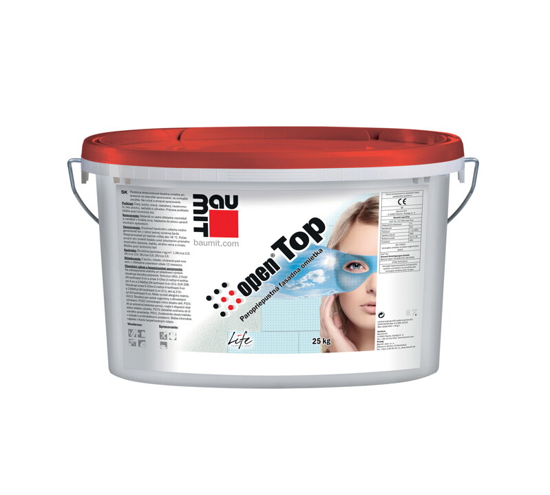 Baumit OpenTop 25 kg - škrábaná a ryhovaná štruktúra Baumit OpenTop 25 kg - škrábaná a ryhovaná štruktúra